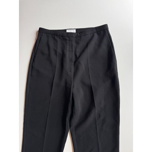 Aritzia BABATON Black Crepe High Rise Tapered Leg Ankle Trousers Pants, Size 8 - Picture 3 of 12